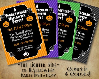 The Lighter Side of Halloween Party Invitation - (DIGITAL FILE ONLY)