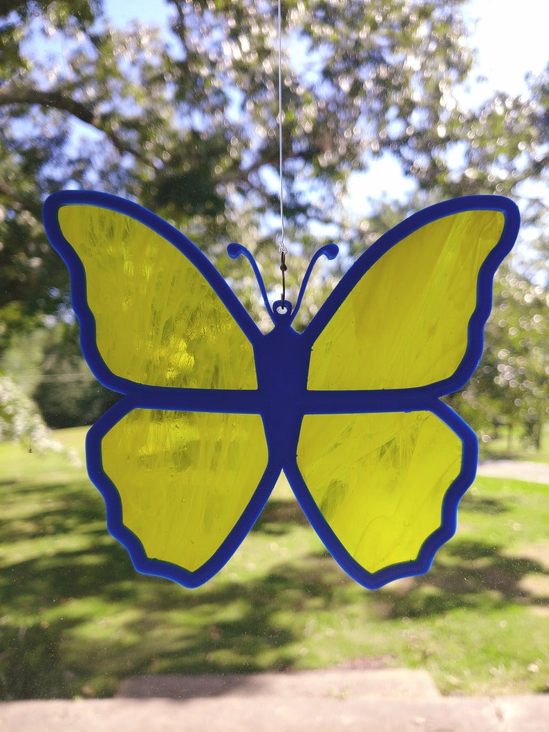 Stained Glass and 3d Printed Butterfly Etsy