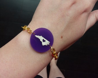 ECU Pirates embellished acrylic bracelet - with gift box