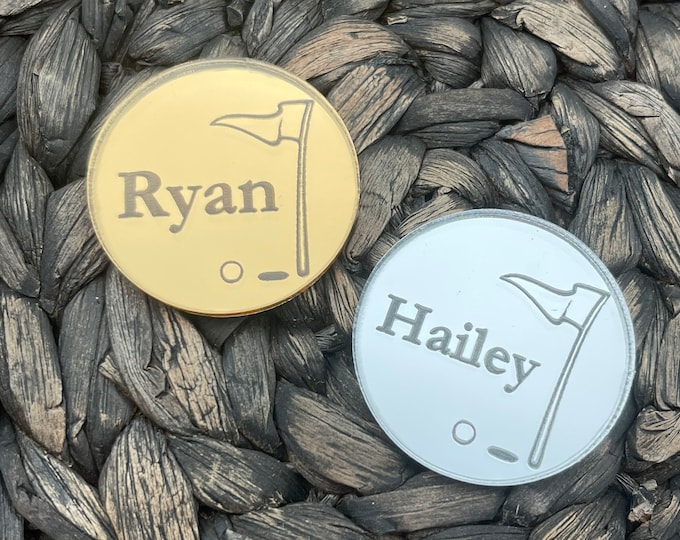 Golf Ball Marker, Engraved Personalized Ball Maker, Gifts for Golfer