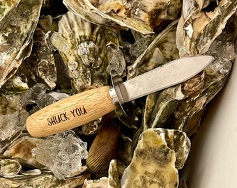 Engraved Oyster Shucker, Personalized Oyster Shucker, Shellfish Schucker, Mussel, Clam