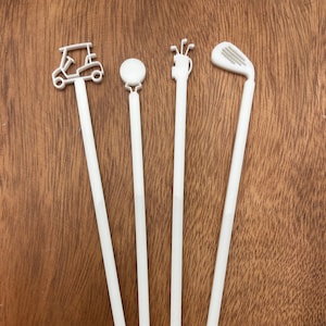Golf Drink Rührer Set, Golf Cocktail Set, Golf Drink Marker Set