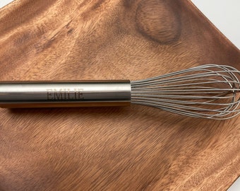 Custom Stainless Steel Whisk, Kitchen Whisk, Personalized Whisk, 10" Whisk