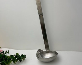 Personalized Stainless Steel Strainer Ladle, Engraved Pasta Ladle, Strainer Spoon, Cooking Spoon