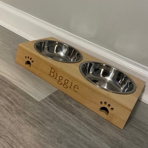 Personalized Pet Bowl - Engraved Small Dog Bowls - Engraved Pet Bowl