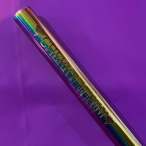 Personalized Boba Straw, Bubble Tea Straw, Custom Milkshake Straw, Rainbow Straw, Stainless Straw
