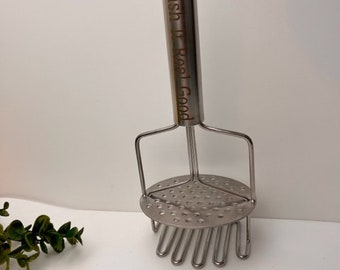 Spring Loaded Stainless Steel Potato Masher, Masher, Cooking, Personalized Masher