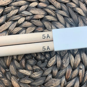 Personalized Drum Sticks, Custom Drum Sticks, Drummer Gifts, Engraved Drum Stick Pair, Size 5A, Laser Engraved Drum Sticks, Engraved, Sticks image 3