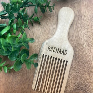 Engraved Hair Pick, Personalized Hair Pick, Personalized Afro Pick