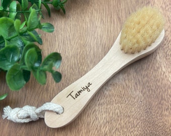 Engraved Exfoliating Brush, Personalized Facial Brush, Face Brush