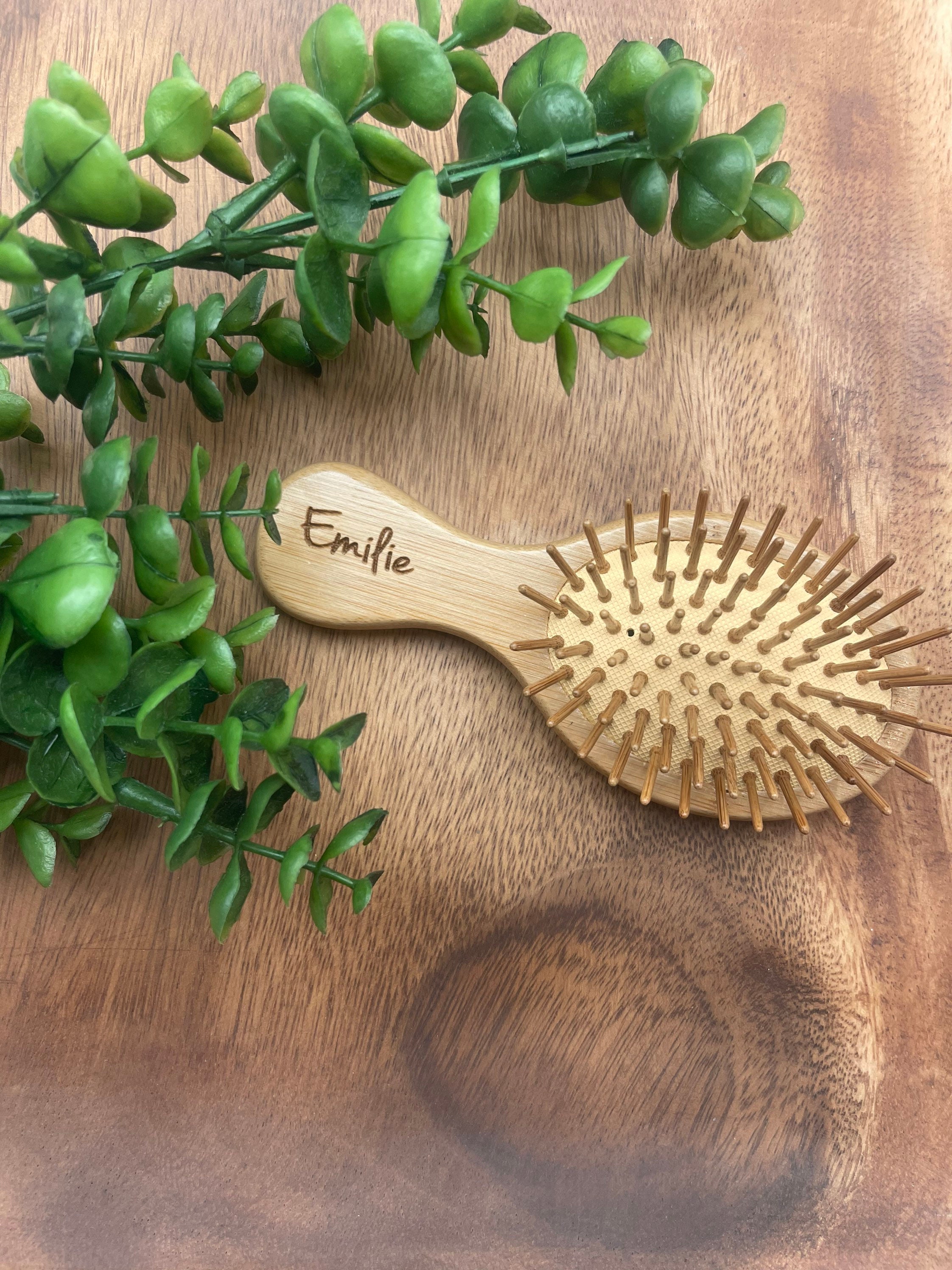 Wooden Hair Brush, BESTOOL Small Travel Hair Brushes for Women, Men or  Kids, Wooden Toddler Hairbrush for Massaging, Detangling, Defrizz,  Distribute Oil (Natural)