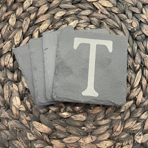 Personalized Slate Coasters, Engraved Custom Slate Coasters