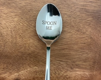 Stainless Steel Engraved Spoon - Personalized Spoon - Cereal Spoon