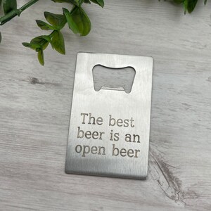 Personalized Bottle Opener - Metal Bottle Opener - Engraved Bottle Opener - Bottle Top Opener - Bartender Tool - Beer