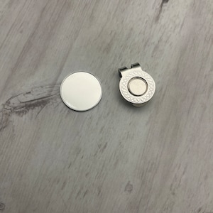 Blank Magnetic Golf Ball Marker w/ Hat Clip, Gifts for Golfer