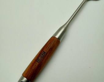Personalized Stainless Steel Spatula with Wood Handle, Custom Cooking Utensil