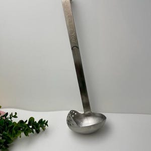 Personalized Stainless Steel Strainer Ladle, Engraved Strainer Spoon, Strainer, Cooking Utensil