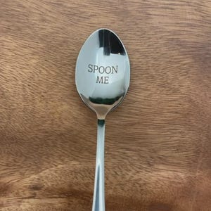 Stainless Steel Engraved Spoon - Personalized Spoon - Cereal Spoon