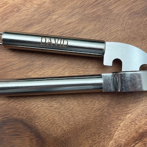 Custom Stainless Steel Garlic Press - Engraved Garlic Press - Garlic Masher - Kitchen Gadget