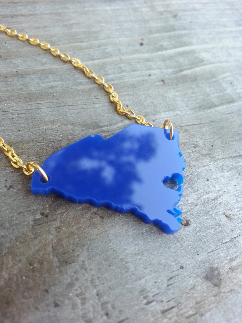 Personalized Heart Over Charleston SC Necklace Etsy