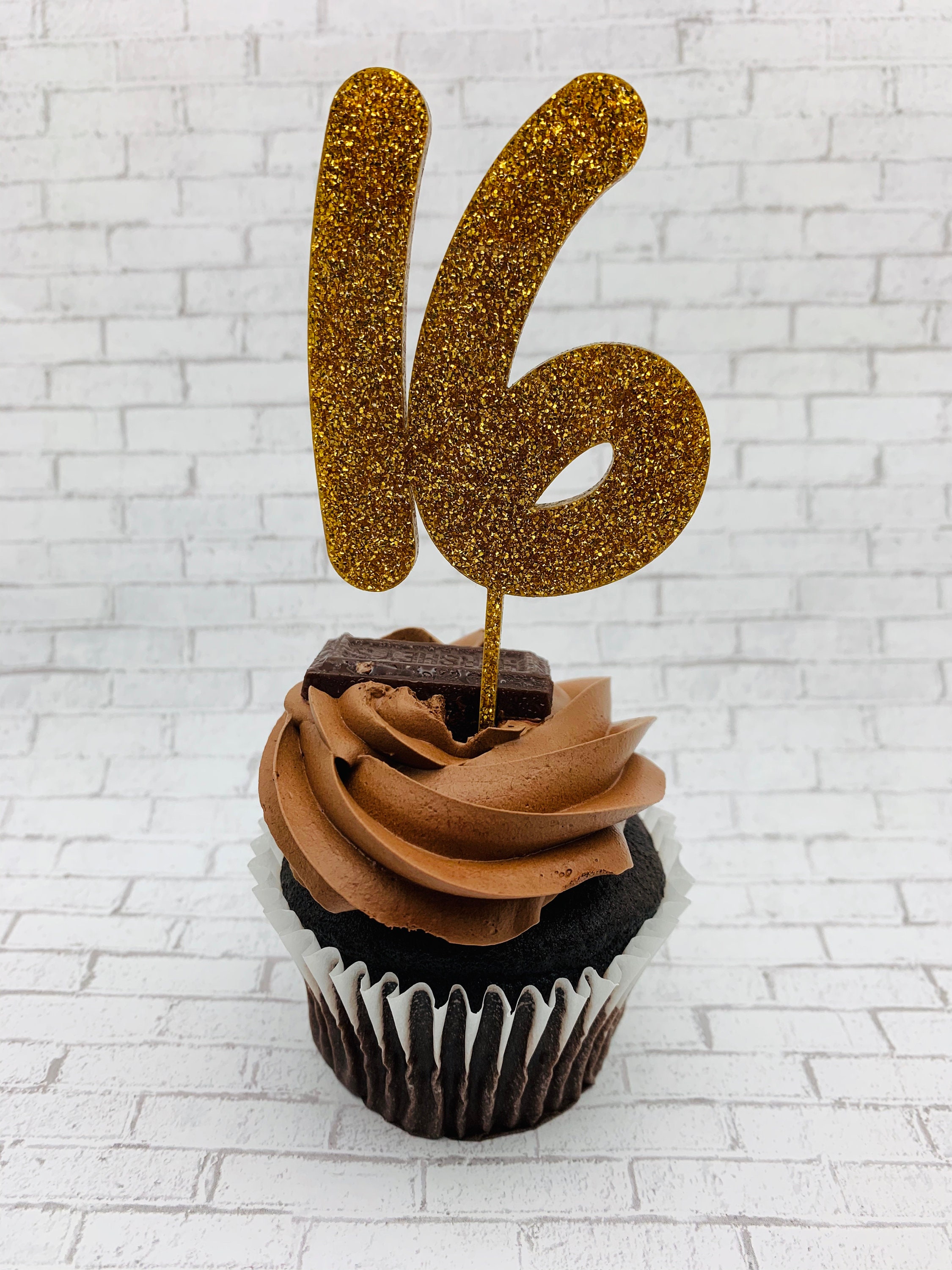 Age Cupcake Topper, Birthday Cupcake Topper, Graduation