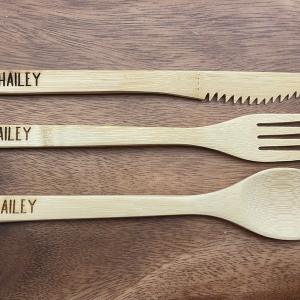 Lunch Box With Spoon and Fork - Etsy