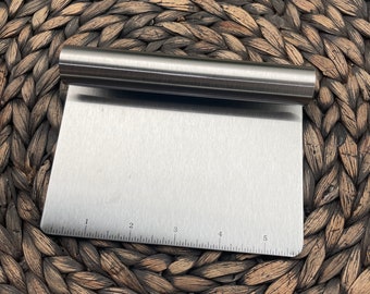 Personalized Stainless Steel Pastry Bench Scraper