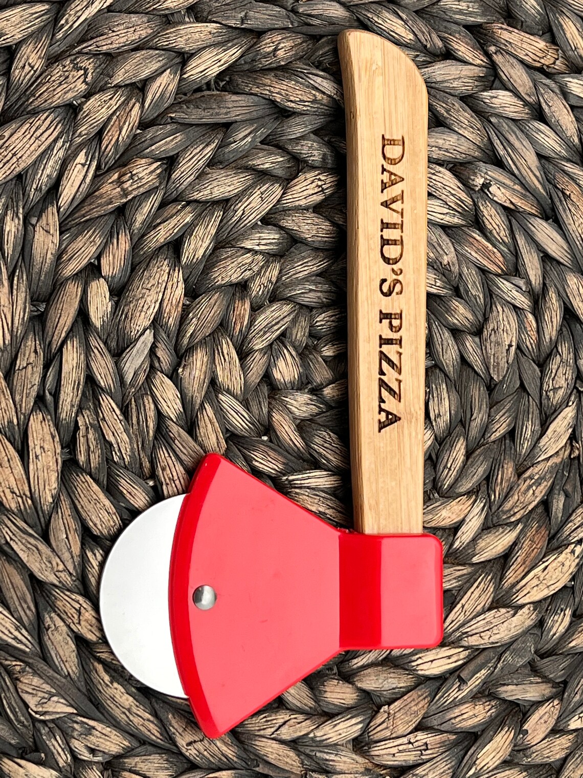 Custom Axe Pizza Cutter Engraved Axe Pizza Slicer Tomato Etsy
