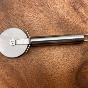 Blank Stainless Steel Pizza Cutter - Pizza Slicer - Stainless Steel Kitchen Gadget