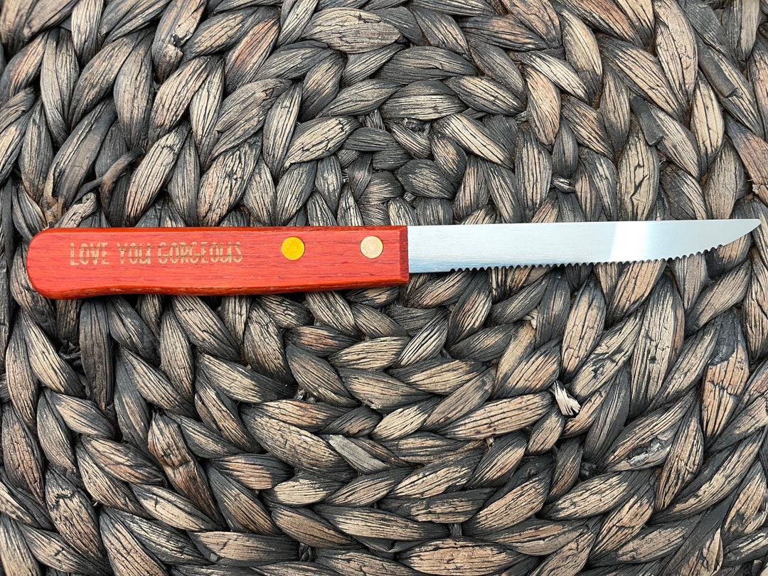 Custom Engraved Knife, Engraved Steak Knife, Personalized Steak Knife