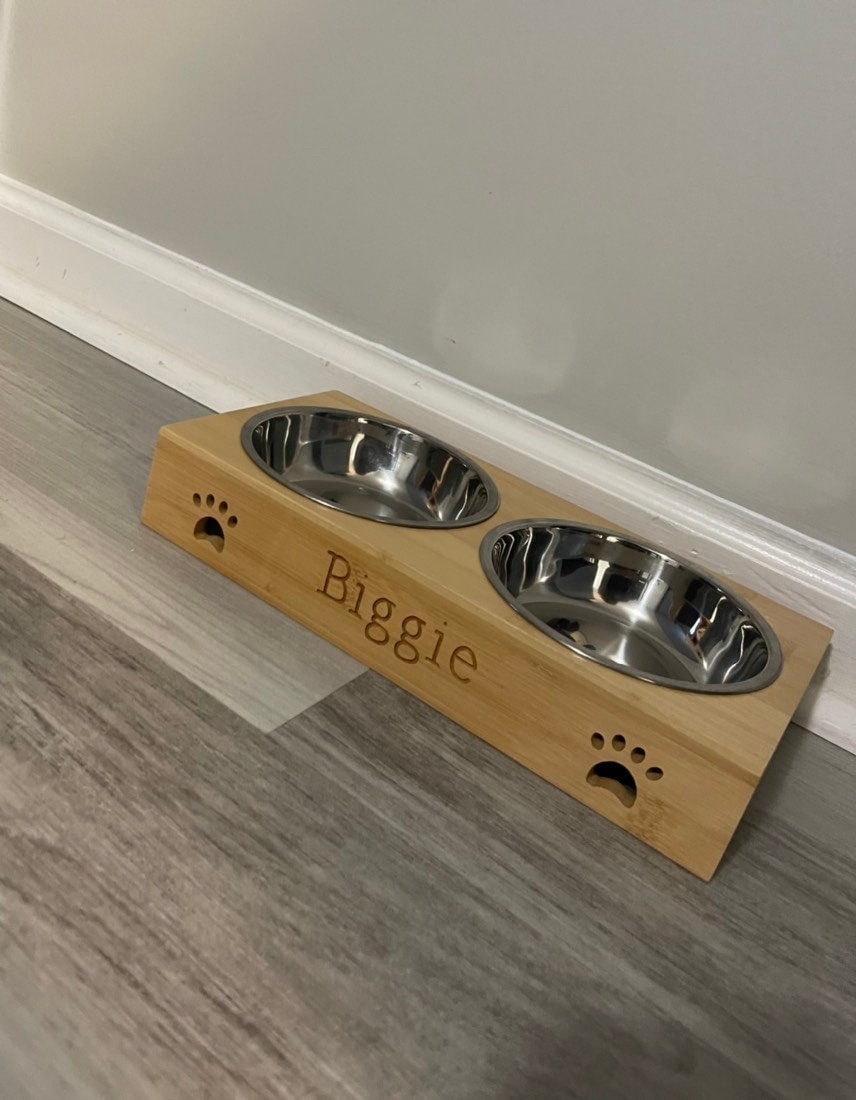 Dog Bowl Stand CNC Plans, Includes Two Sizes, Downloadable and Customizable