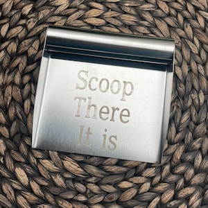 Personalized Stainless Steel Food Scoop, Stainless Metal Food Scoop