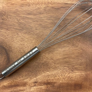 Custom Stainless Steel Whisk, Kitchen Whisk, Personalized Whisk, 12" Whisk