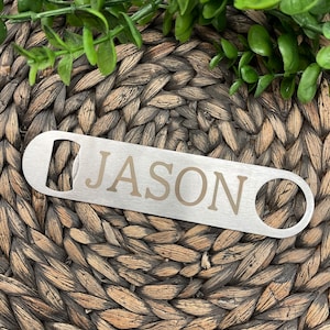 Personalized Bottle Opener - Metal Bottle Opener - Engraved Bottle Opener - Bottle Top Opener - Bartender Tool - Beer
