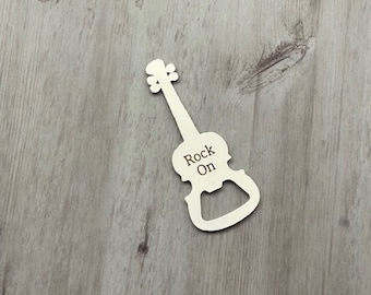 Personalized Guitar Bottle Opener - Metal Bottle Opener - Engraved Bottle Opener - Bottle Top Opener - Bartender Tool - Beer - Music Lover