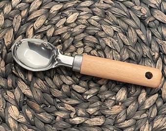 Blank Ice Cream Scoop - Wood Handle Ice Cream Scoop