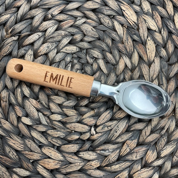 Custom Ice Cream Scoop - Engraved Ice Cream Scoop - Personalized Ice Cream Scoop - Engraved Ice Cream Spoon - Helado Spoon - Kitchen Gadget