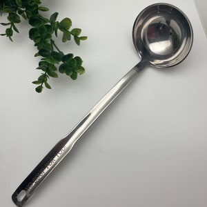 Personalized Stainless Steel Ladle, Engraved Soup Ladle, Cooking Spoon