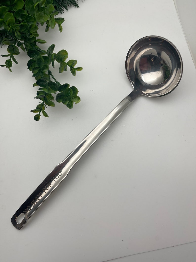 Personalized Stainless Steel Ladle Engraved Soup Ladle Etsy