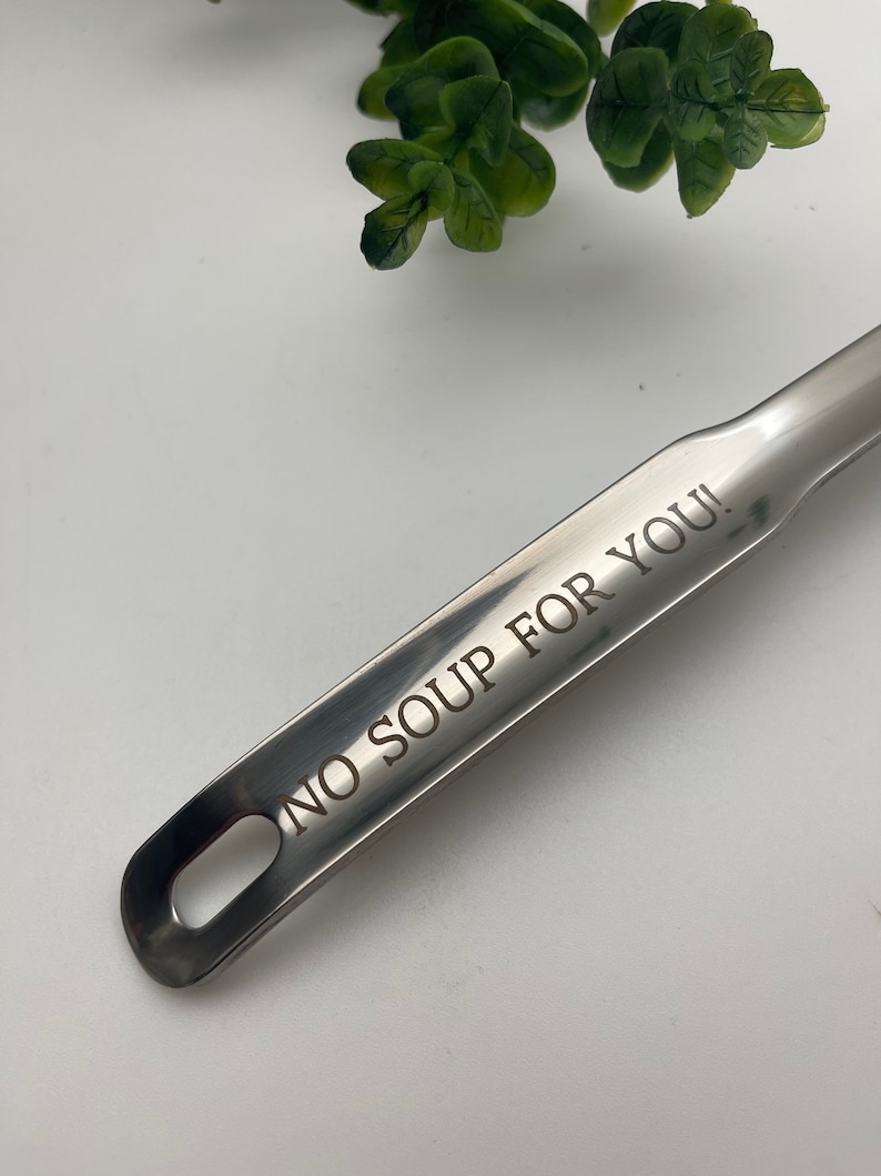 Personalized Stainless Steel Ladle Engraved Soup Ladle Etsy