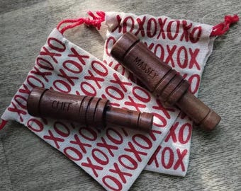 Gegraveerde Duck Call - Gepersonaliseerde Duck Call - Cadeau voor jager - Houten Duck Call