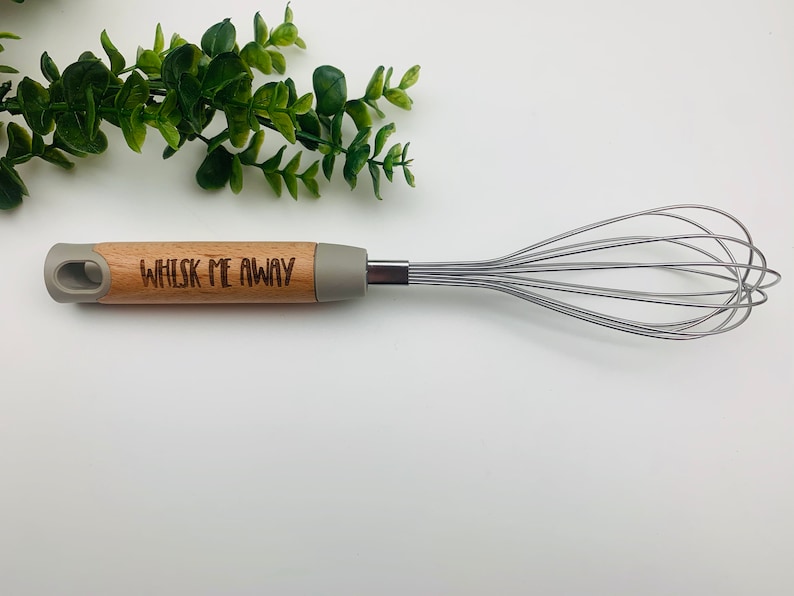 Custom Whisk Kitchen Whisk Personalized Whisk Egg Beater Egg Whisk Chef Gift Laser Engraved Whisk Cook Off Prize image 1