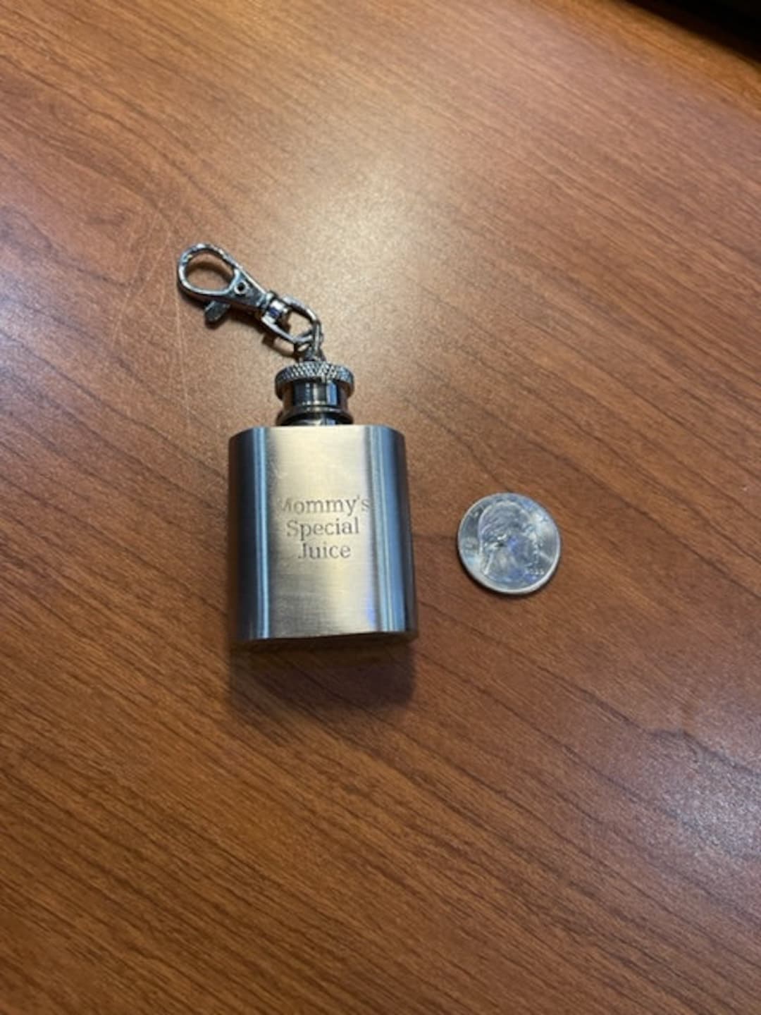 Personalized Mini Stainless Flask, Keychain Flask, Baby Flask, Liquor