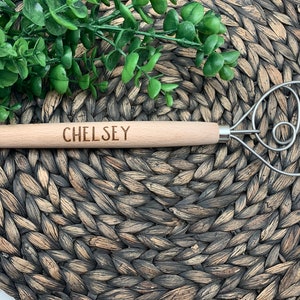 Custom Danish Whisk - Kitchen Dough Whisk - Personalized Whisk - Brodpisker - Egg Whisk - Chef Gift - Laser Engraved Whisk - Cook Off Prize