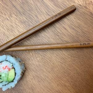 Wood Engraved Chopsticks, Personalized Chopsticks, Chop Sticks, Gift for Sushi Lovers