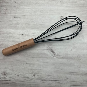 Logo Egg Beater - Silicone Kitchen Whisk - Personalized Whisk - Egg Beater - Egg Whisk - Chef Gift - Laser Engraved Whisk - Cook Off Prize