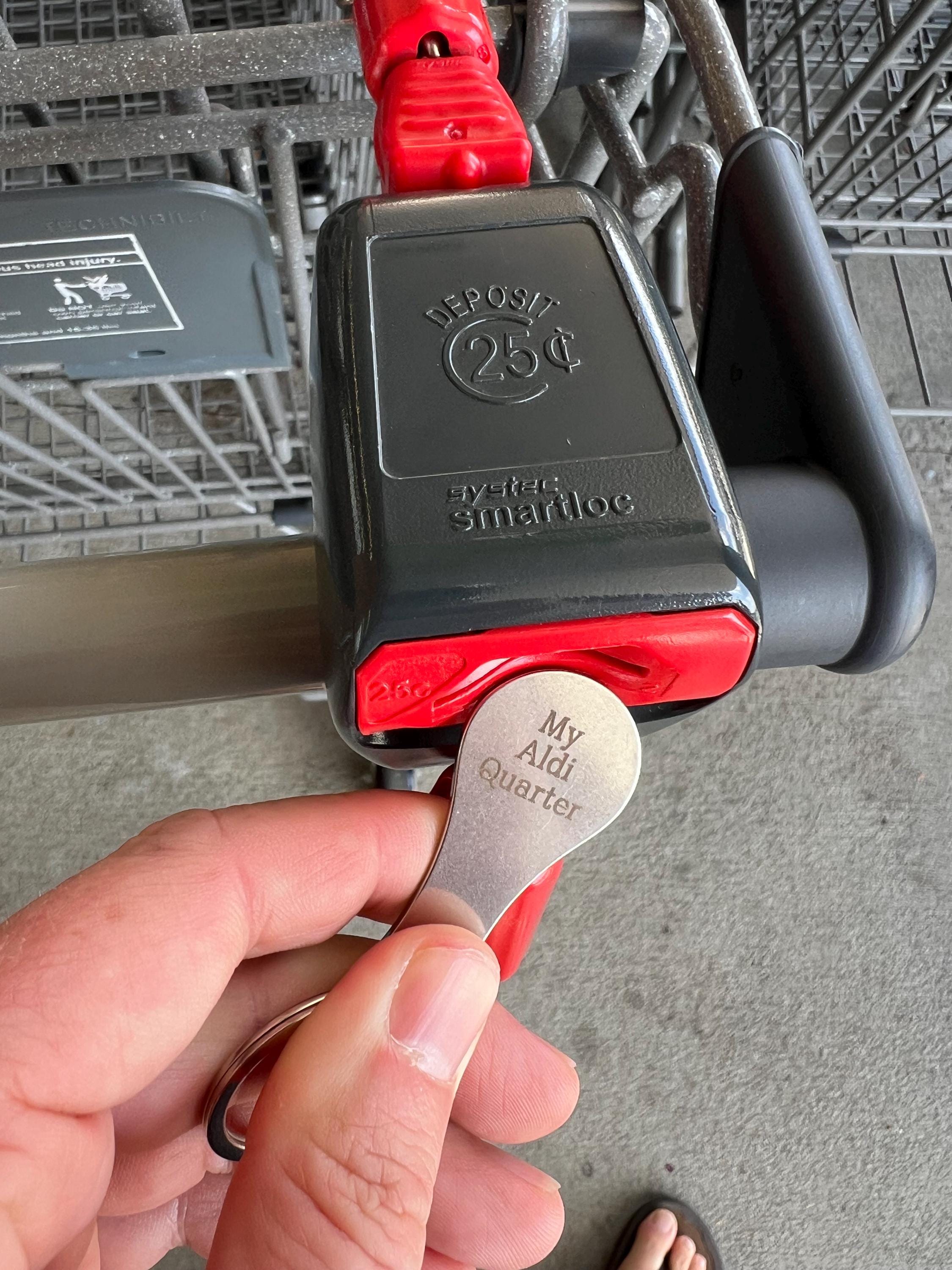 10 Gettoni Portachiavi Per Carrello Della Spesa - Chiave Rimovibile - Argento - Foto 4