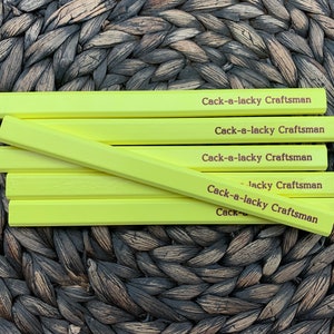 Personalized Carpenter Pencil, Gifts for Dad, Gift for Builder, Contractor Gift