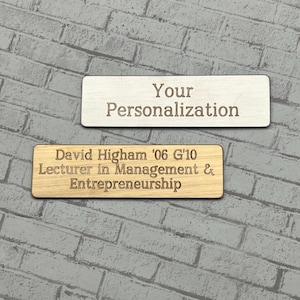Personalized Metal Plaque, Engraved Metal Label, Tiny Label, Name Tag