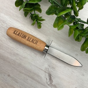 Personalized Oyster Knife, Engraved Oyster Shucker, Shellfish Schucker, Mussel, Clam